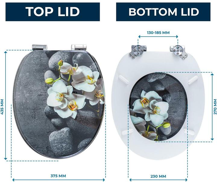 Produktbild Benkstein Toilettensitz MDF, Dunkelgrau