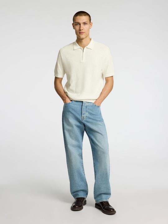 Produktbild Selected Slhcran Ss Knit Structure Half Zip Polo (XXL)