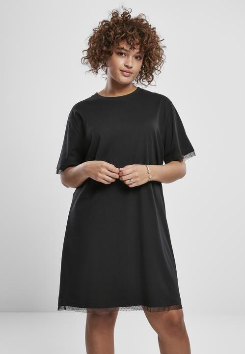 Image du produit Urban Classics Ladies Boxy Lace Hem Tee Dress (5XL)