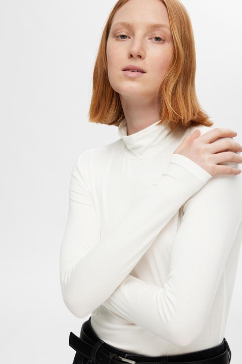 Image du produit Selected Femme Basic Haut à col haut avec manches longues (XL)