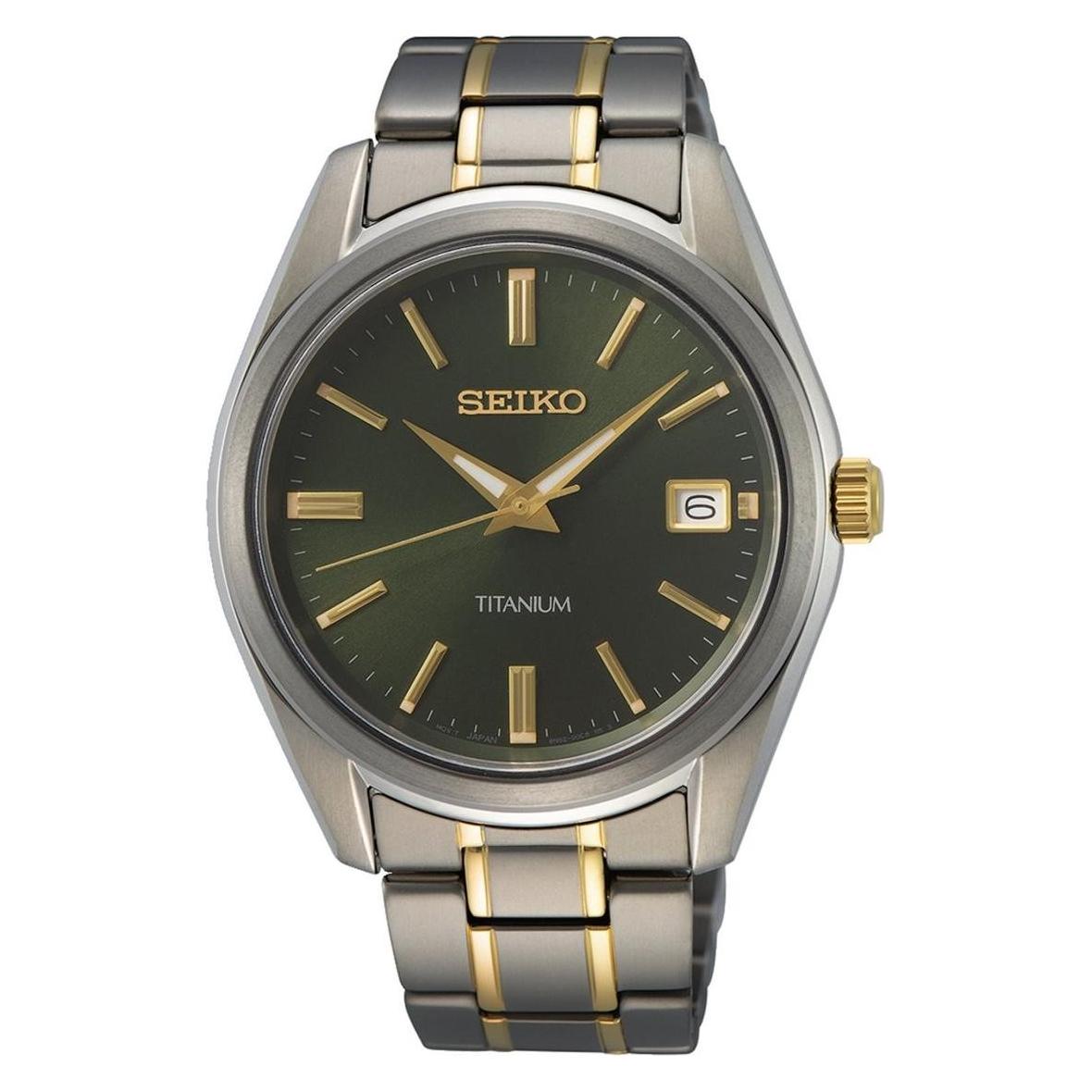 Seiko, Armbanduhr, SUR377P1, Grau, (Analoguhr, 40 mm)
