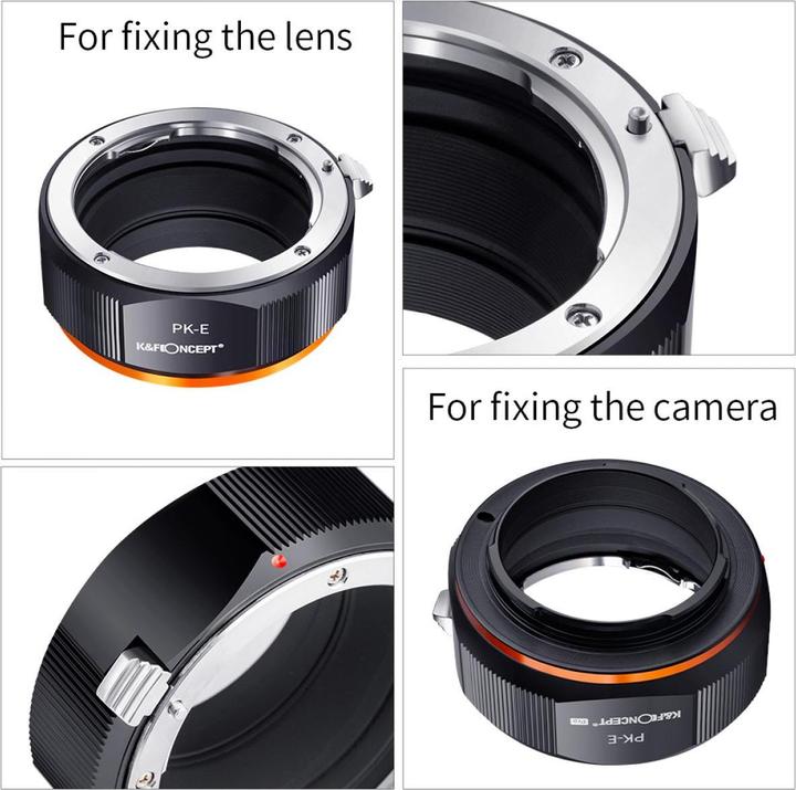 Produktbild K&F Concept M17105 High Precision Lens Adapter Mount, PK-NEX