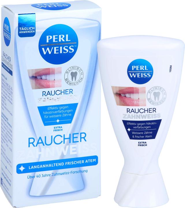 Image du produit Perl Weiss PERLWEISS Blanchiment dentaire pour fumeurs, 50 ml ZCR (50 ml, Bains de bouche)