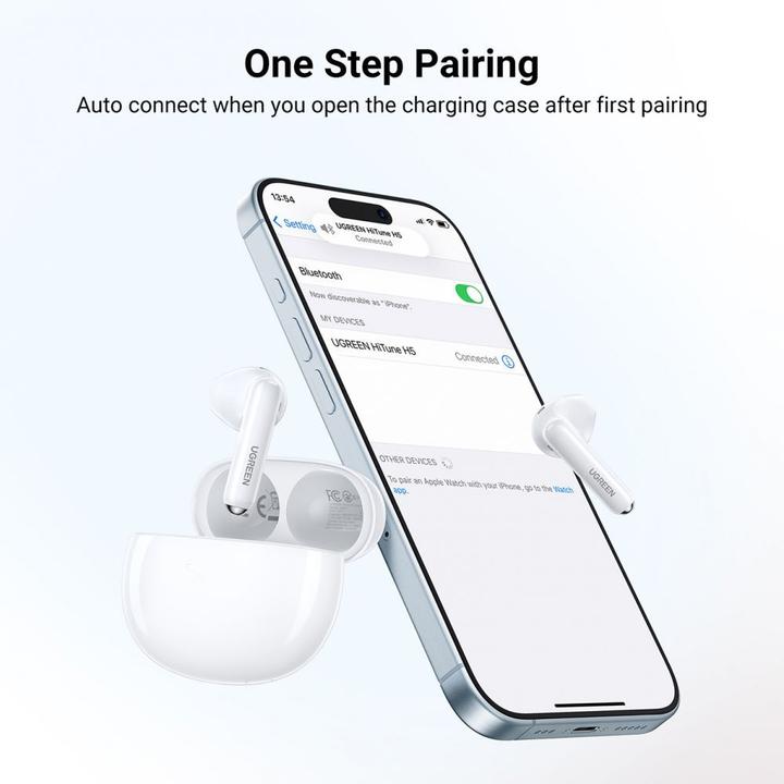 Produktbild Ugreen Słuchawki bezprzewodowe WS201 HiTune H5 True Wireless Earbuds (ANC, 26 h, Kabellos)