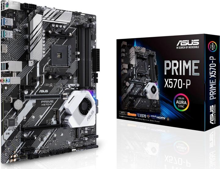 Produktbild ASUS Prime X570-P - AMD - Socket AM4 - 2nd Generation AMD Ryzen™ 3 - AMD Ryzen 3 3rd (AM4, AMD X570, ATX)