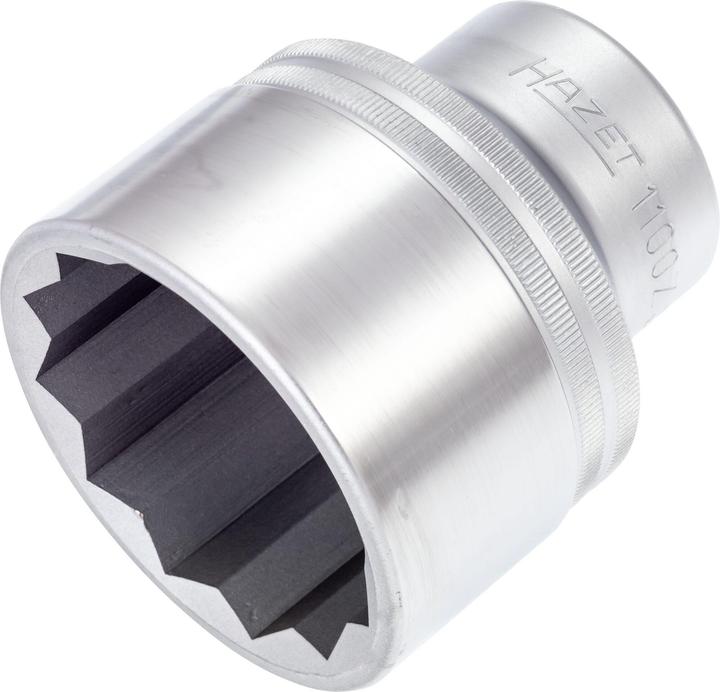 Immagine prodotto HAZET Inserto chiave a bussola ∙ a doppio esagono 1100Z-55 ∙ Attacco quadro, cavo, 25 mm (1 pollice… (55 mm)
