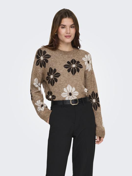 Produktbild Only Onlfreesia Ls Flower O-Neck Rp Knt (S)