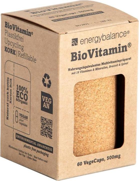 Immagine prodotto Energybalance Multivitaminico organico equivalente al cibo 500mg (60 Pezzo/i, Pillole, 500 g)