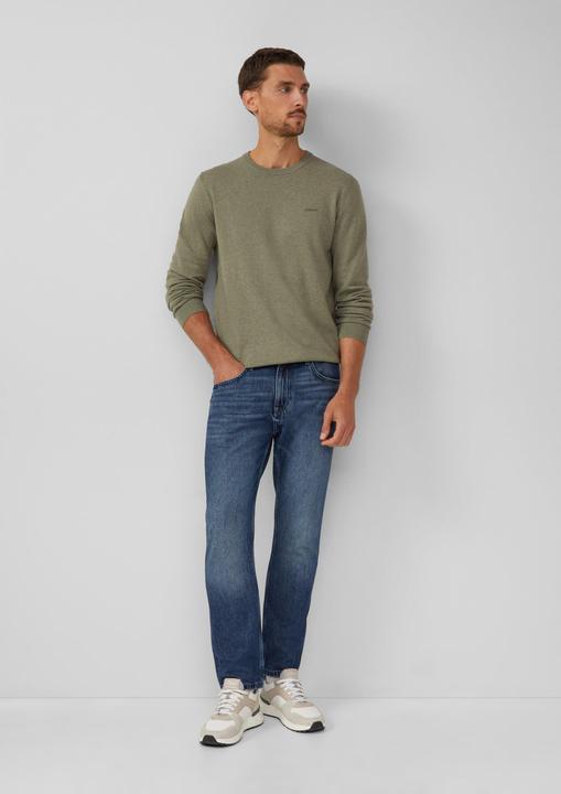 Produktbild s.Oliver Strickpullover Baumwollpullover mit Logo-Stickerei (XL)