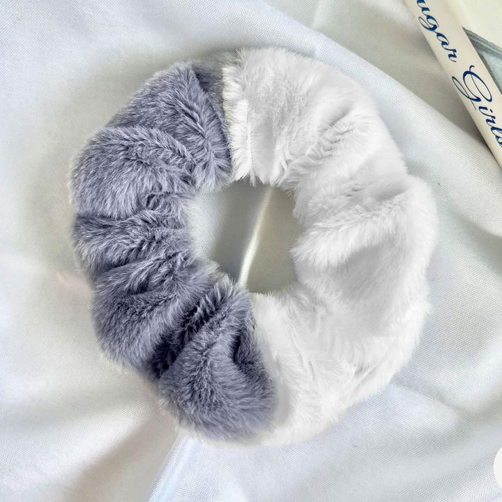Image du produit Avizar Scrunchie Weicher Bicolor Minky Flausch Pixie & Dixie (Élastiques à cheveux)