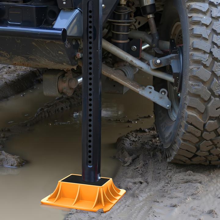 Produktbild Wiltec Farm Jack Halterung Stützplatte Wagenheber Unterlegplatte 29,2x29,2cm