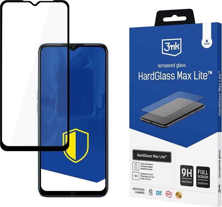 Produktbild 3MK Hardglass Max Lite Bildschirmschutz (1 Stück, Oppo A57 5G, Oppo A57s, Oppo A57e, Oppo A57)