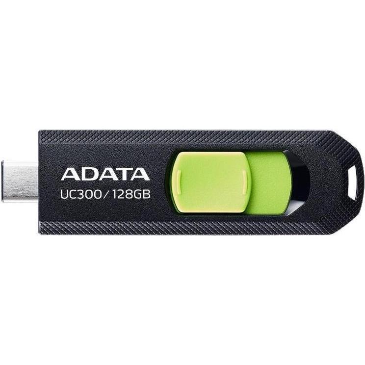 Adata USB 128GB UC300 bkgn 3.2 USB Typ C Interface USB 3.2 Gen 1 (128 GB, USB 3.2), USB Stick, Grün, Schwarz