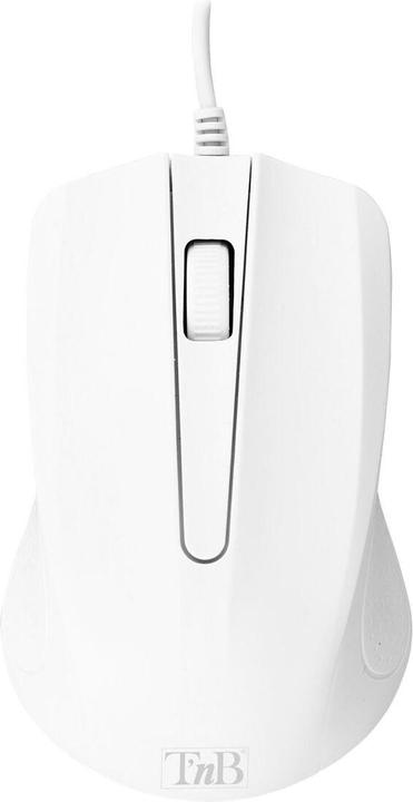 Produktbild T'nB TNB SHARK - Wired optical mouse - white (Kabelgebunden)