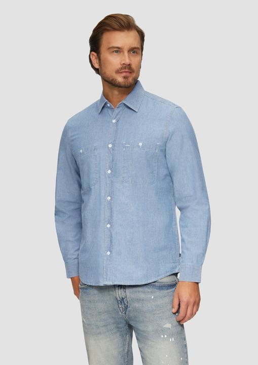 Immagine prodotto s.Oliver Hemd Regular Fit: Baumwollhemd aus Chambray (S)