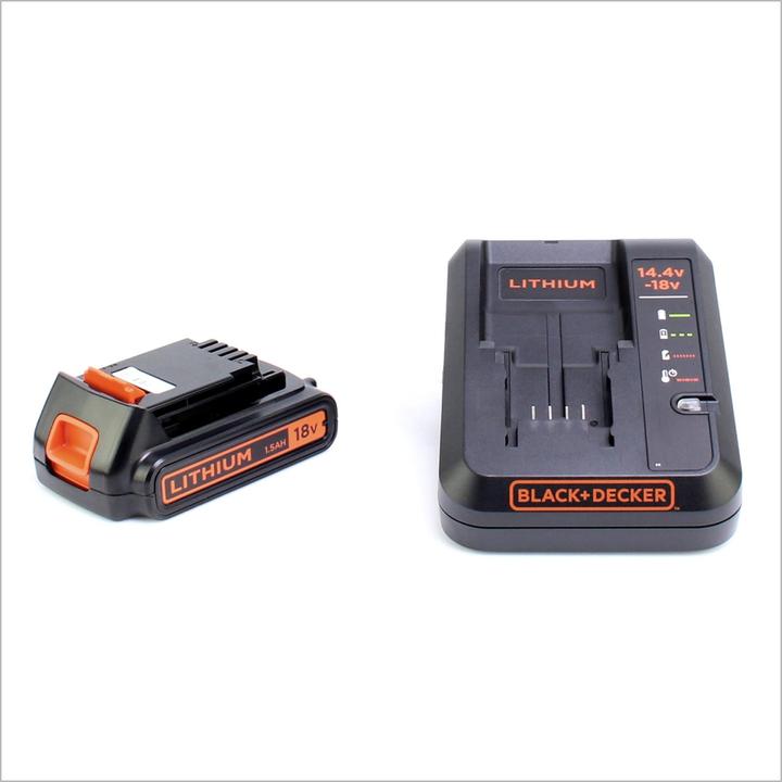 Immagine prodotto Black & Decker Trapano e avvitatore a batteria 18V Autosense, 2 batterie ricaricabili
