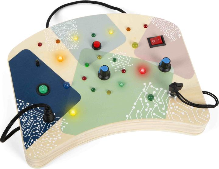 Actual product image small foot Motorikbrett LED Licht und Schalter