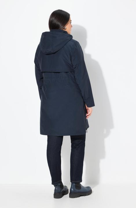 Actual product image Ulla Popken Parka, Zipper-Seitenschlitze, Kapuze, Zipptaschen (50, 52)