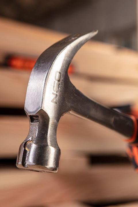 Actual product image Neo 450 g carpenter's hammer, monolithic design (450 g)