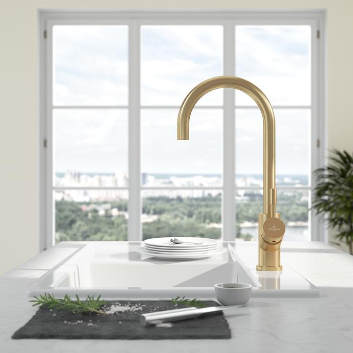 Actual product image Villeroy & Boch Umbrella kitchen tap, stainless steel