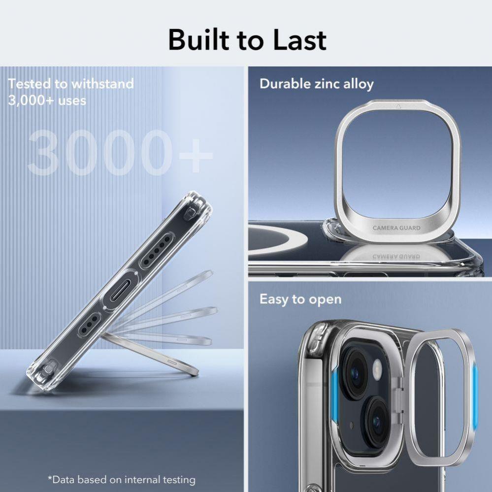 Thumbnail - ESR Classic Kickstand Halolock Magsafe Iphone 15 Clear (Apple iPhone 15), Smartphone Hülle, Transparent