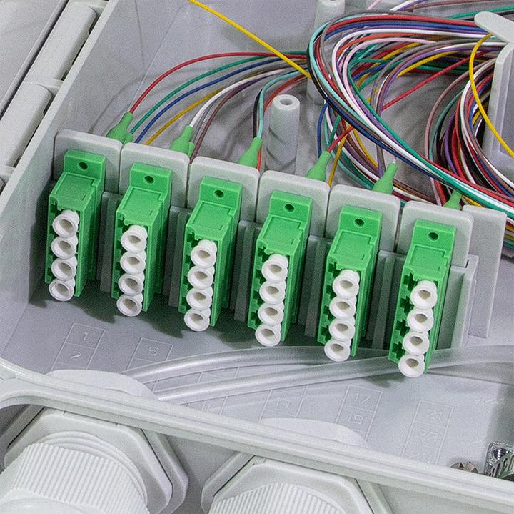 Actual product image LogiLink FTTH/FTTB connection empty housing,24x LC/APC (Splice box)