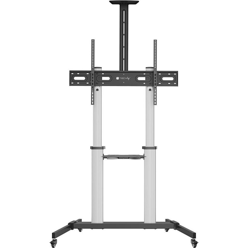 EFB Elektronik TECHLY TV LED/LCD trolley for LCD LED TVs 62-100inches (100 kg, 60" - 100"), Piedistallo TV, Argento