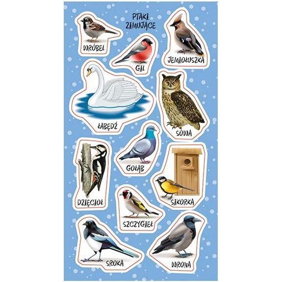 Ranok, Sticker, Aufkleber Vögel überwintern in Polen