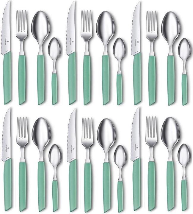 Actual product image Victorinox Cutlery set Swiss Modern 24 pieces, Mint (24 pcs., Cutlery set)
