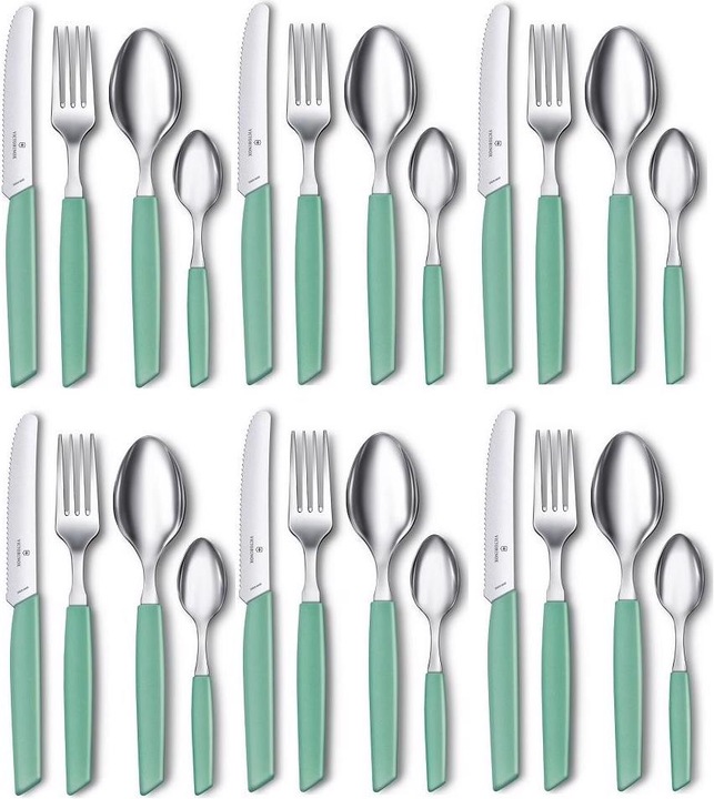 Productafbeelding Victorinox Bestekset Swiss Modern 24 stuks, Mint (24 Stuk, Bestekset)