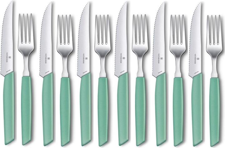 Victorinox Besteck-Set Swiss Modern 12-teilig, Mint (12 Stk., Besteck Set)