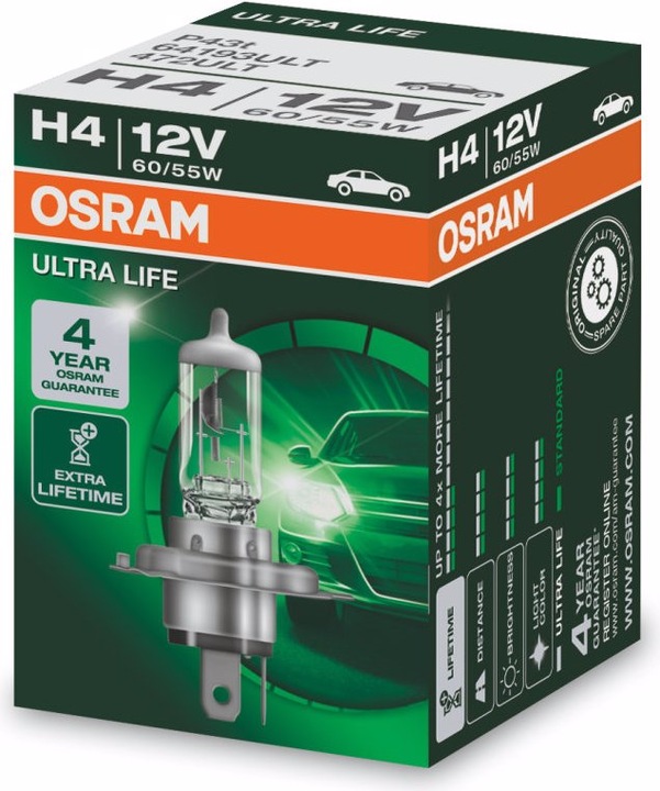 Actual product image Osram Ultra Life (H4)