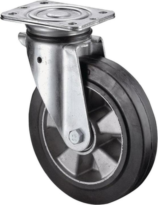 Image du produit BS Rollen Roulette pivotante de charge lourde N100 D. de la roue 200 mm cap. charge 450 kg caoutchouc 138 m...