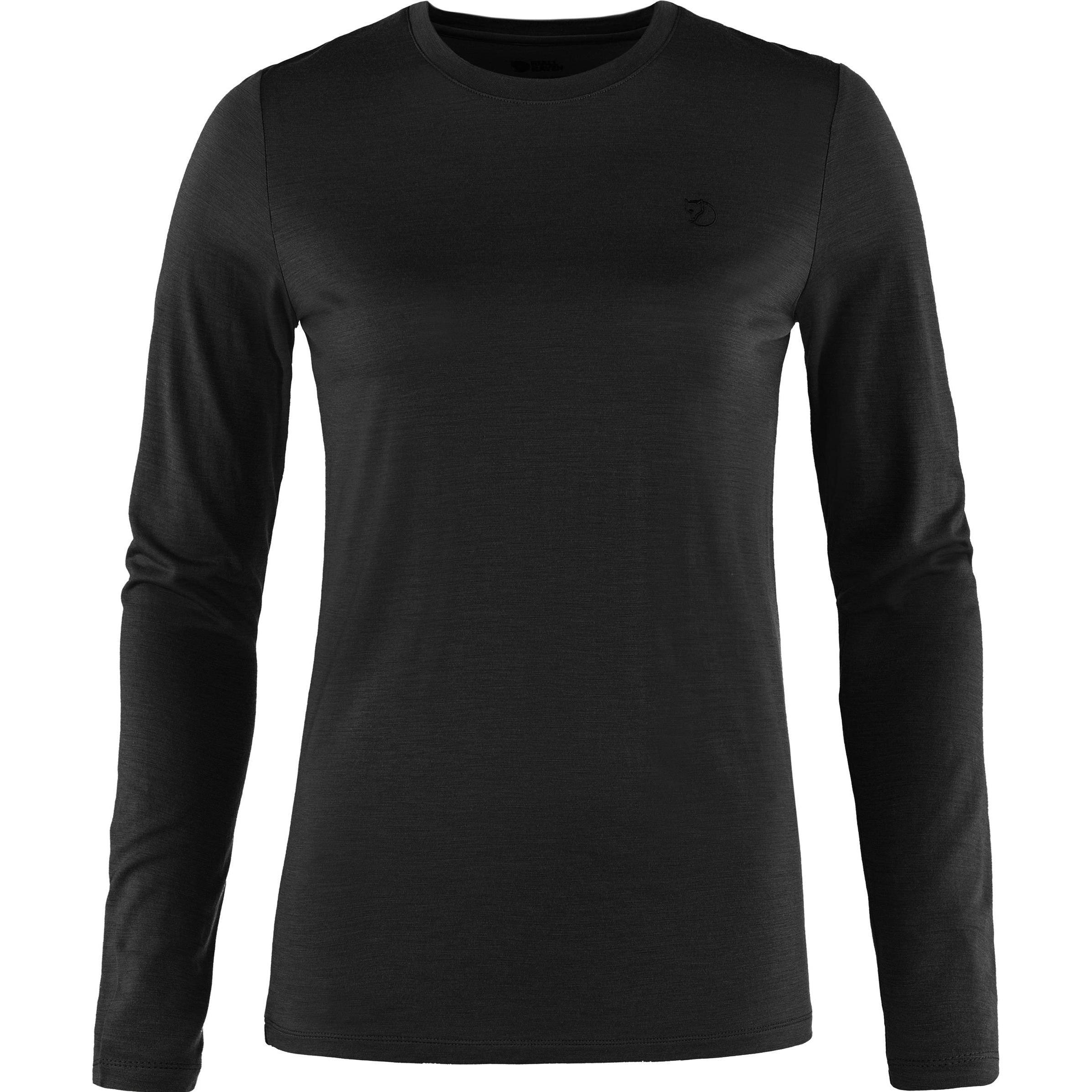 Fjällräven, Damen, Funktionsshirt, Abisko Wool W (XS), Schwarz, XS