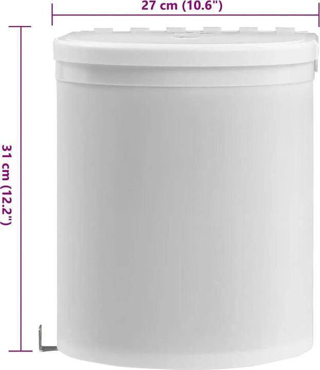 Produktbild vidaXL Einbau-Mülleimer (12 l)