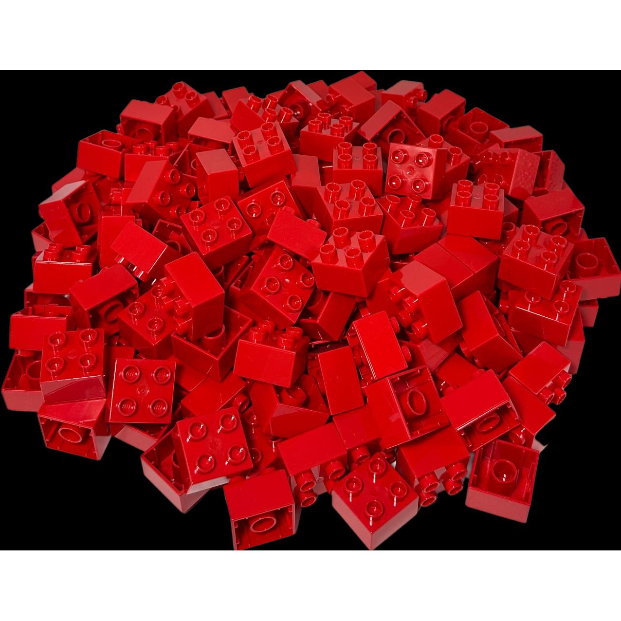 LEGO DUPLO 2x2 Steine Rot Bausteine Grundbausteine - 3437 NEU! Menge 10x (3437)