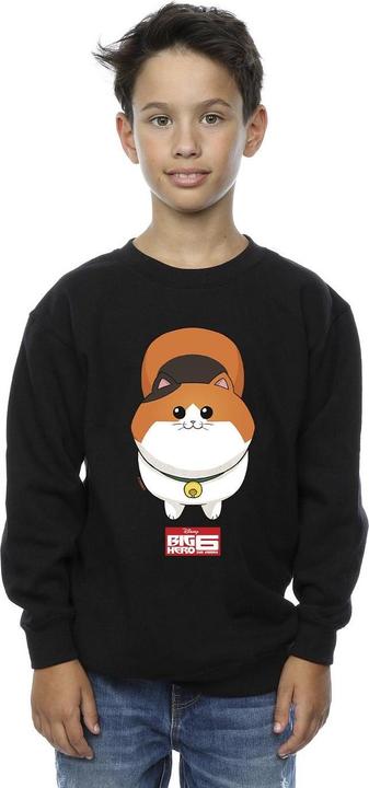 Actual product image Disney Boys Big Hero 6 Baymax Kitten Face Sweatshirt (116)