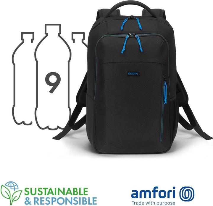 Actual product image Dicota Backpack SPIN II 13-16 Black (18 l)