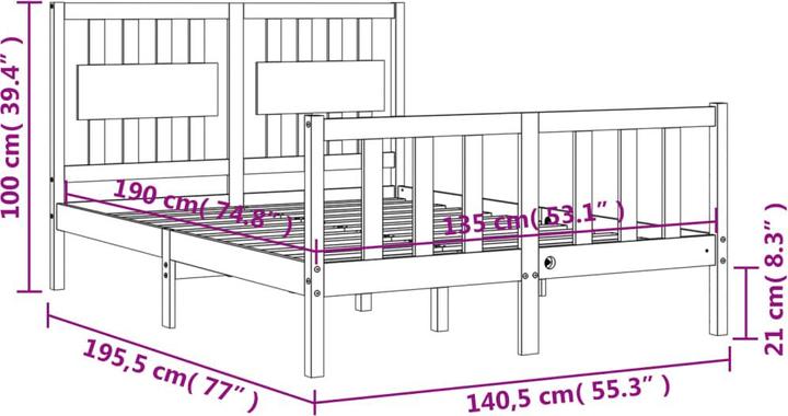 Produktbild vidaXL Adiana (135 x 190 cm)