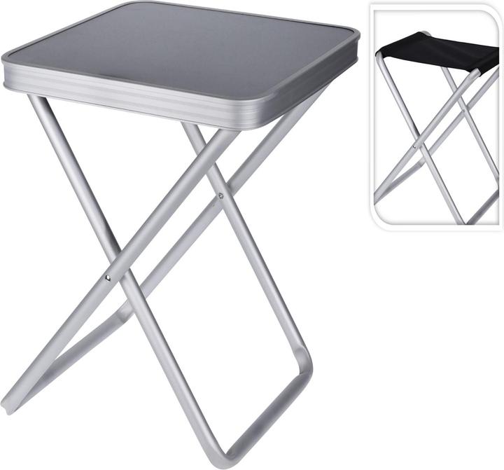Produktbild Mojawo 2in1 Campingtisch Campinghocker Campingstuhl klappbar Alu