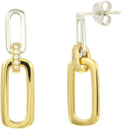 Immagine prodotto Passion Orecchini In Argento Rodato - Bicolore - Con Zirconi (Argento)