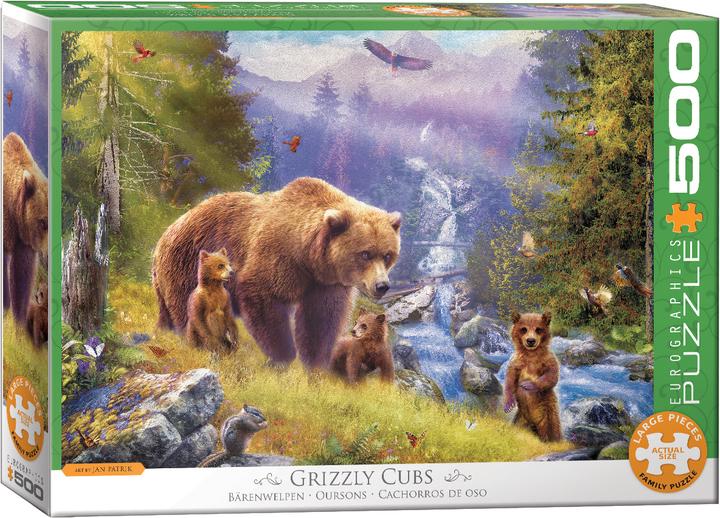 Eurographics Grizzly Bärwelpen Jan Patrik (500 Teile)