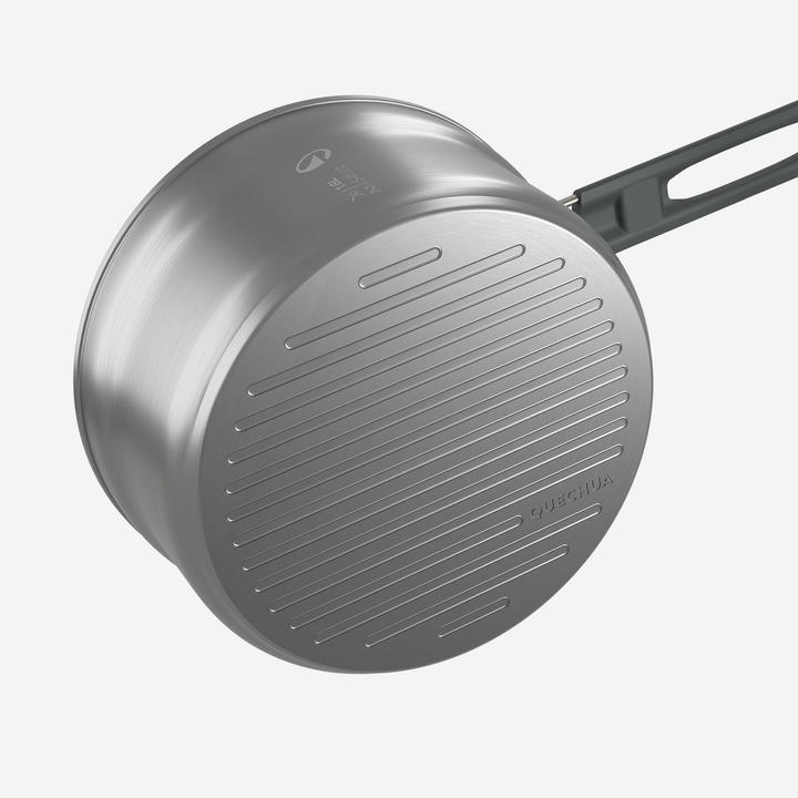 Produktbild Quechua Kochset Edelstahl Antihaftbeschichtung Camping - 500 15-teilig 2 Personen