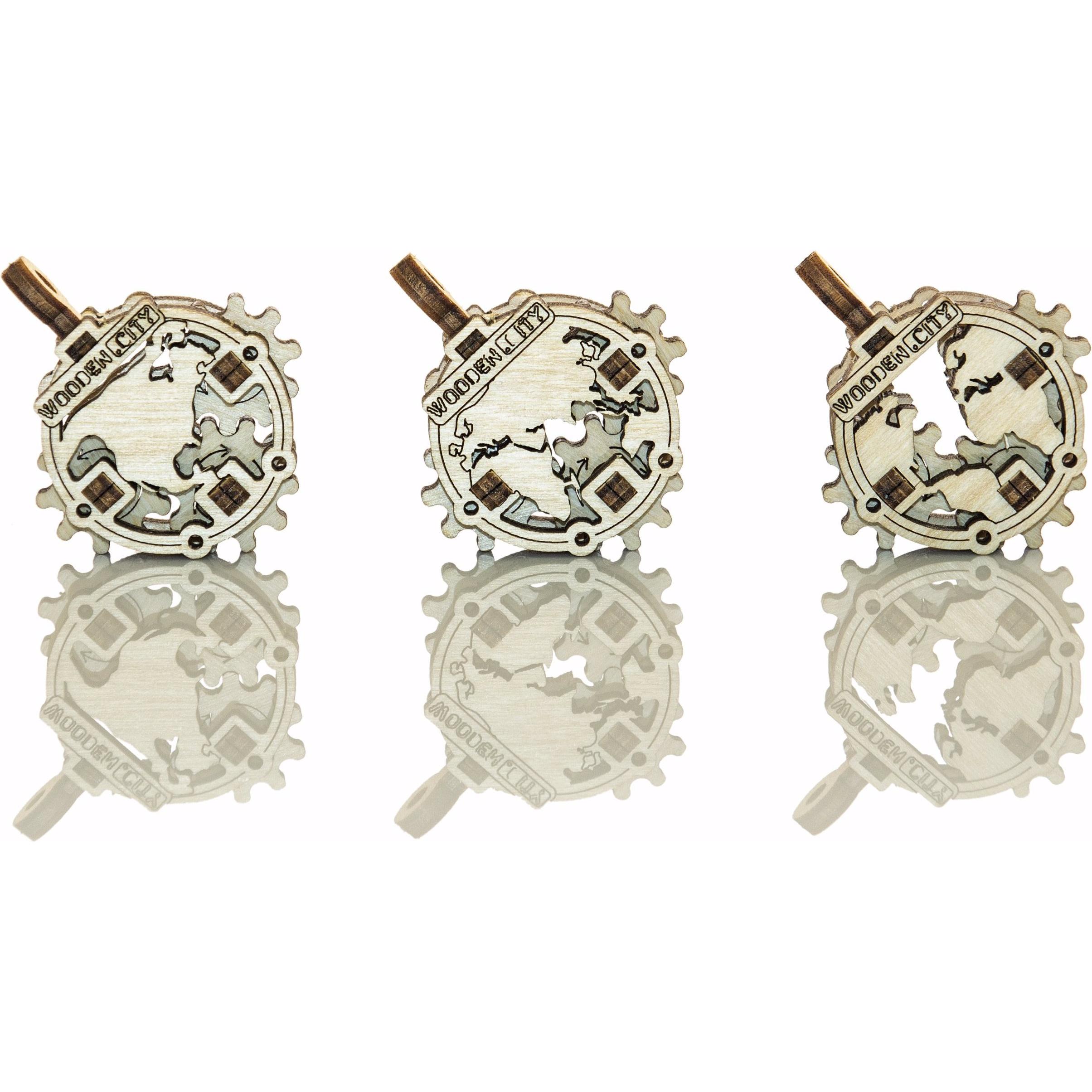 WoodenCity Widgets Continents (WR329)