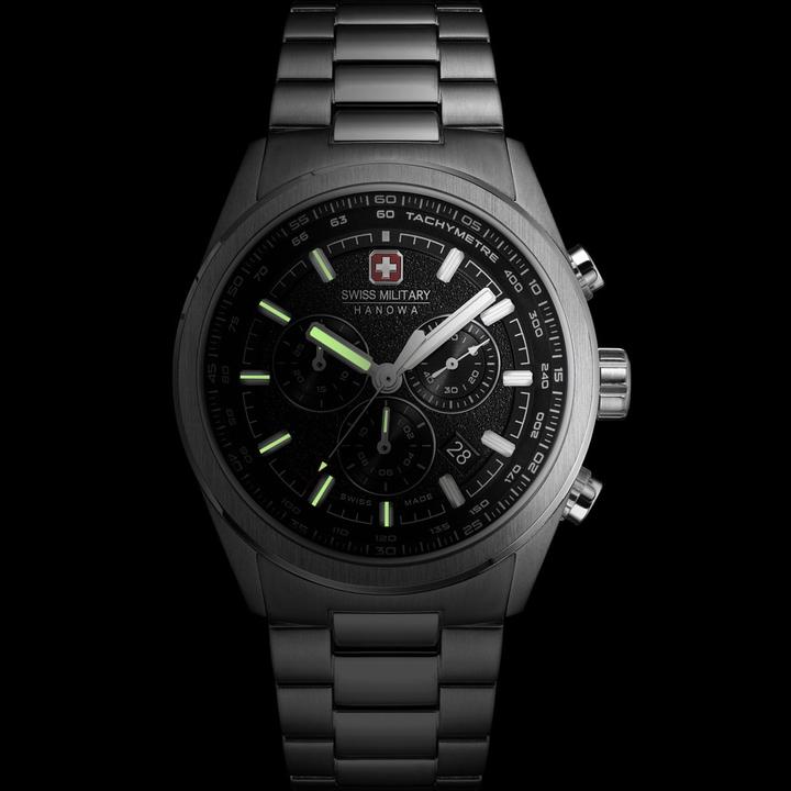 Actual product image Swiss Military Hanowa Navalus Pro Chrono (Analogue wristwatch, Chronograph, Swiss made, 43 mm)
