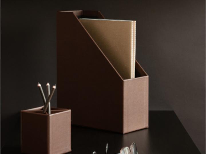 Produktbild Bigso Zeitschriftenbox Lederbezug Estelle Recycled Leather (A4)