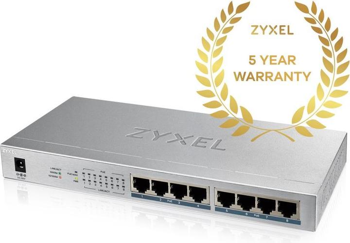 Produktbild Zyxel GS1008HP (8 Ports)