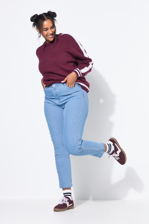 Produktbild Studio Untold Mom-Jeans, Ziernieten, 5-Pocket, Elastikbund (42)
