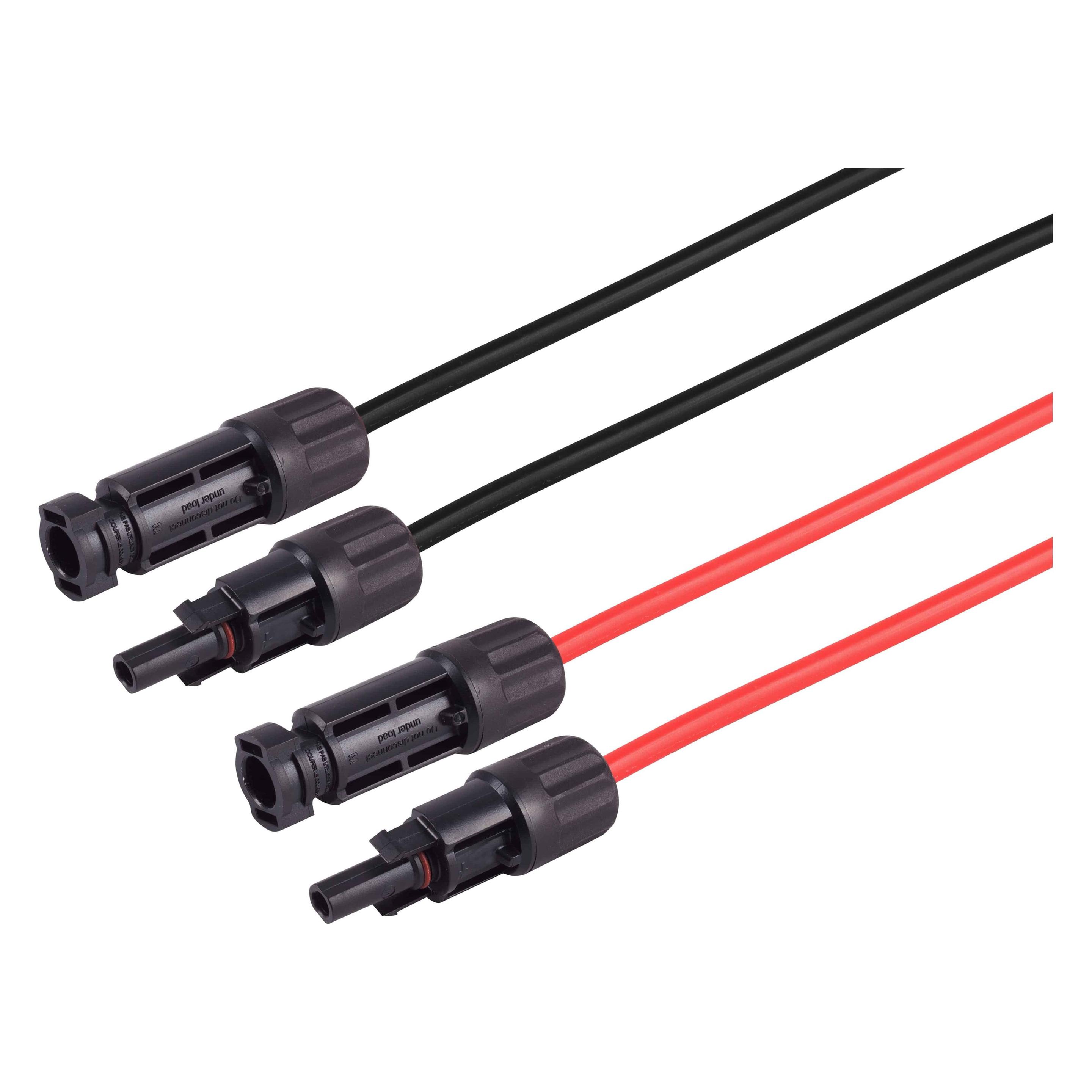 Shiverpeaks, Verlengkabels, S/Conn Maximale Connectiviteit MC4 Verlenging, 4mm², Set Van 2 Rood/zwart, 3m (3 m)
