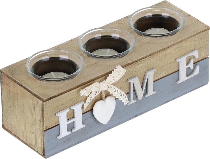 Actual product image Relaxdays Tealight holder (23 x 8 x 8 cm)